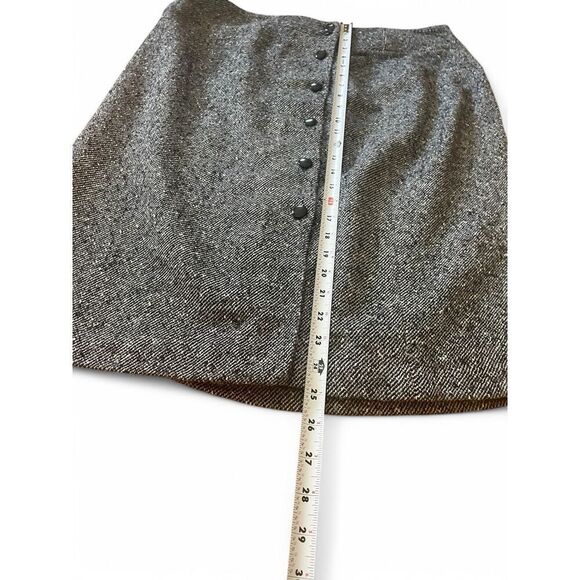Vintage Talbots Women's Wool Blend Button Down Lined Skirt Size 16 Made In USA - Picture 3 of 10